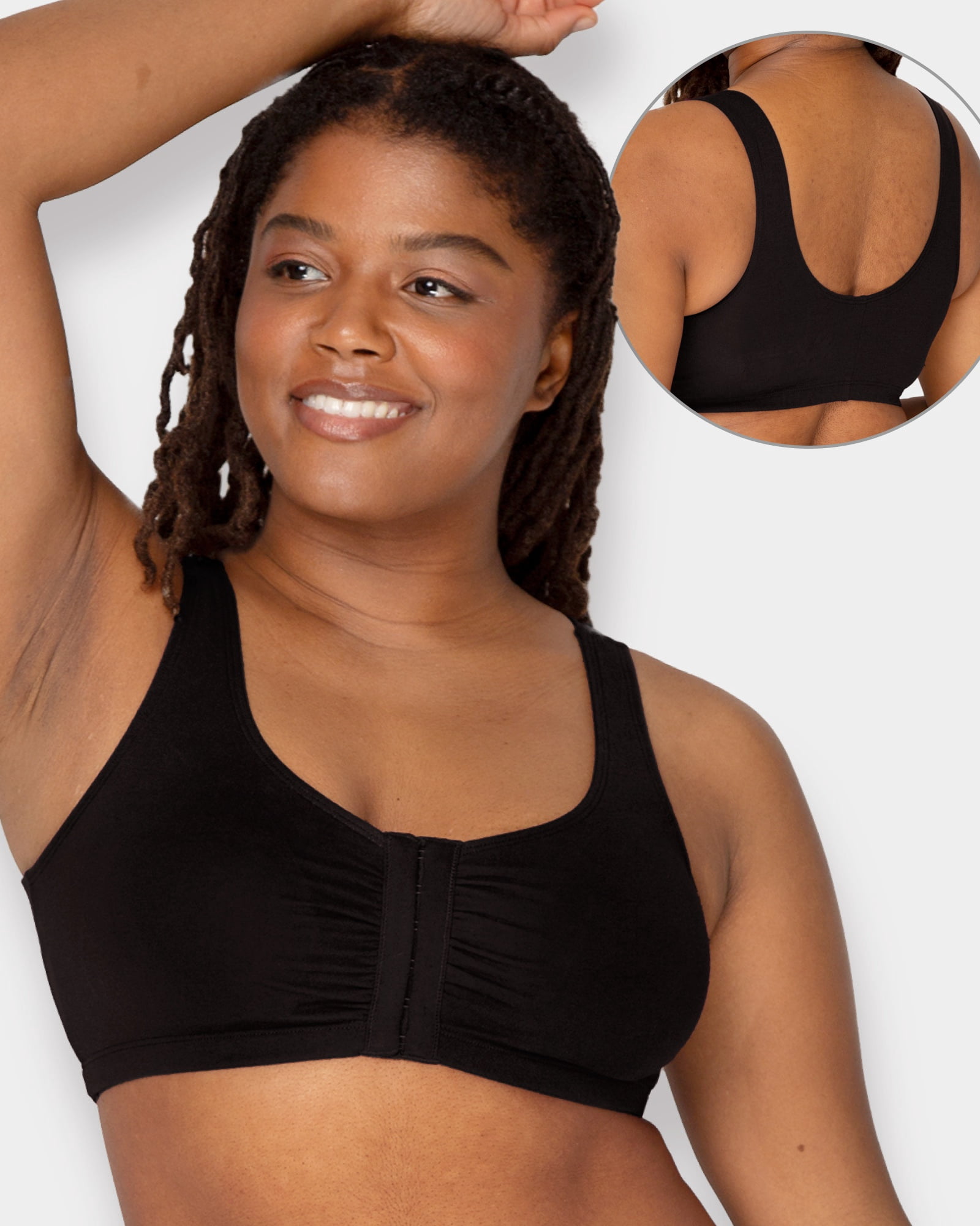 Fruit of the Loom Women's 3-Pack Beyond Soft Front Closure Cotton Bra