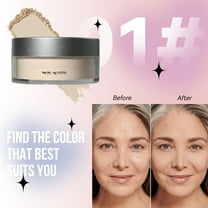Kokovifyves Translucent Setting Powder Oil Control Tone-up Face Powder Highlighter Makeup Finishing Long-Lasting Loose Powder