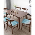 thumbnail image 5 of Blue Summer Beach Chair Seat Covers for Dinning Room 6 Pack, Comfortable Stretch Chair Slipcovers Cushion Protector for Banquet Kitchen Coastal Nautical Ocean Seaside, 5 of 6
