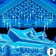 thumbnail image 2 of Decoraciones navideñas 2023 luces LED guirnaldas de cortina de carámbano IP44 impermeable conectable 216 LED caída 0,6/0,7/0,7 Año Nuevo 2, 2 of 4