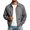 Gray, variant on longantii Mens Waterproof Jackets Comfy Water Resistant Collared Rain Coat Long Sleeve Zip Up Coat Loose Fit Spring Fall Cycling Clothing Green 2XL