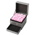 thumbnail image 2 of Flower Gift Box Wood Drawer Flower Box Double Layer Decoration Flower Jewelry Organizer  16 Flowers  Red, 2 of 10