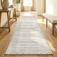 thumbnail image 2 of SAND KEEPER 2x5 Washable Hallway Runner Rug, Non Slip Low Pile Soft Carpet, Distressed Neutral Beige Vintage Runner Rugs for Kitchen Bedroom Entryway, 2 of 14