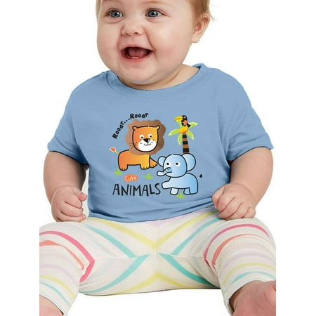 

Cute Lion And Elephant T-Shirt Infant -Image by Shutterstock 18 Months