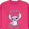 thumbnail image 2 of Disney - Lilo & Stitch - Always An Angel - Men's Crew Neck Fleece Pullover, 2 of 4