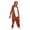 Orange, variant on Krdevn Adult Animal Onesie Pajamas, Hooded Cartoon Cosplay Jumpsuit for Halloween Costume & Home Loungewear,Brown