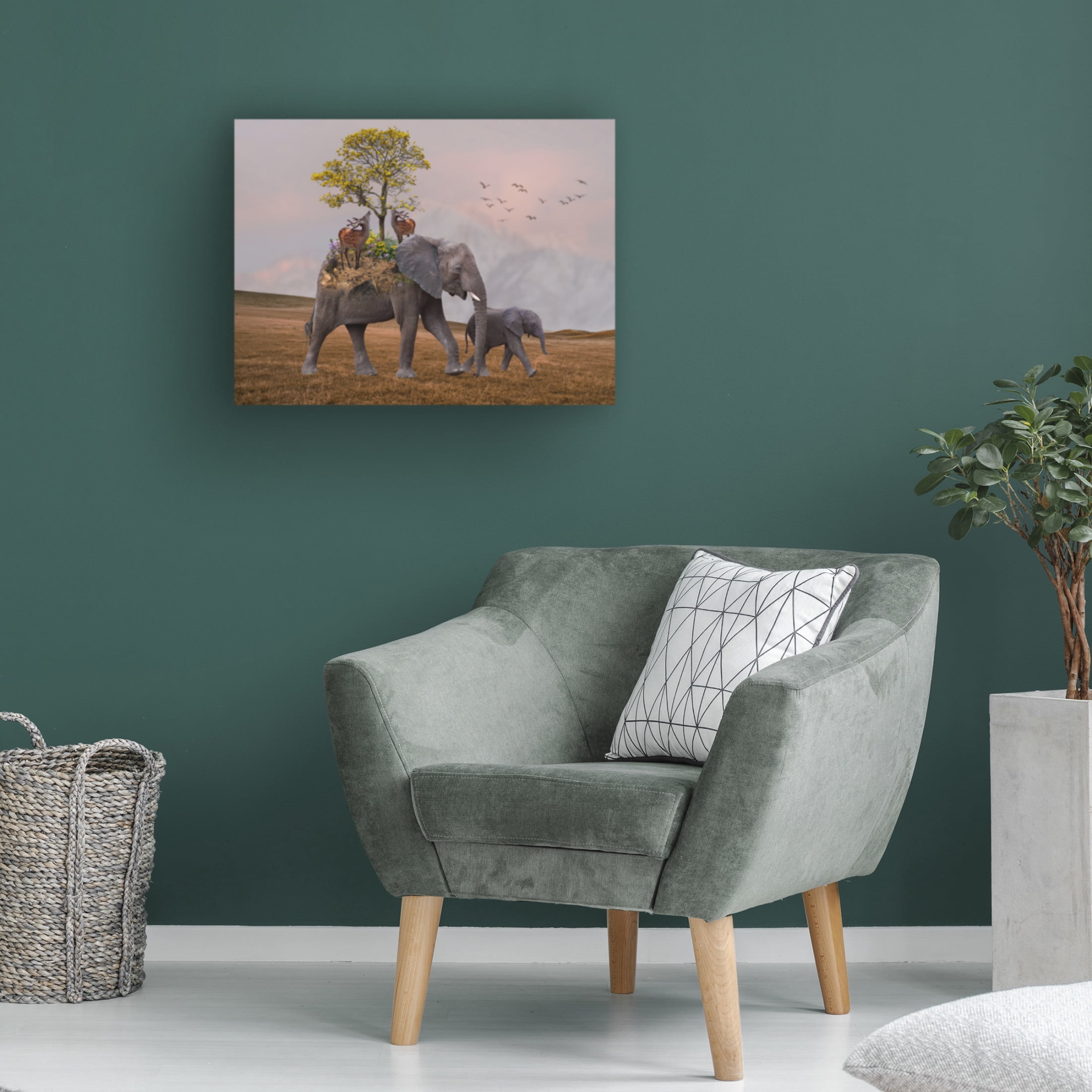 Trademark Fine Art Salome Zhividze  Mother a child Canvas Wall Art