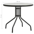 thumbnail image 4 of vidaXL Bistro Table Anthracite Ø80x71 cm Steel, 4 of 4