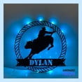 thumbnail image 2 of Handmadetneonsign Bull Rider Metal Sign, Bull Riding Metal Light, Bull Wall Art, Home Wall Decor 047192, 2 of 4