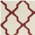 thumbnail image 5 of SAFAVIEH Cambridge Liam Geometric Wool Area Rug, Ivory/Rust, 6' x 6' Square, 5 of 7