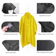 thumbnail image 2 of AUQ 2Pcs Rain Poncho Multi-Weather Taffeta Fabric Rain Ponchos for Adults,Comfortable Wide Upgrade Version Ponchos Adult for Urban Adventures,Yellow, 2 of 4