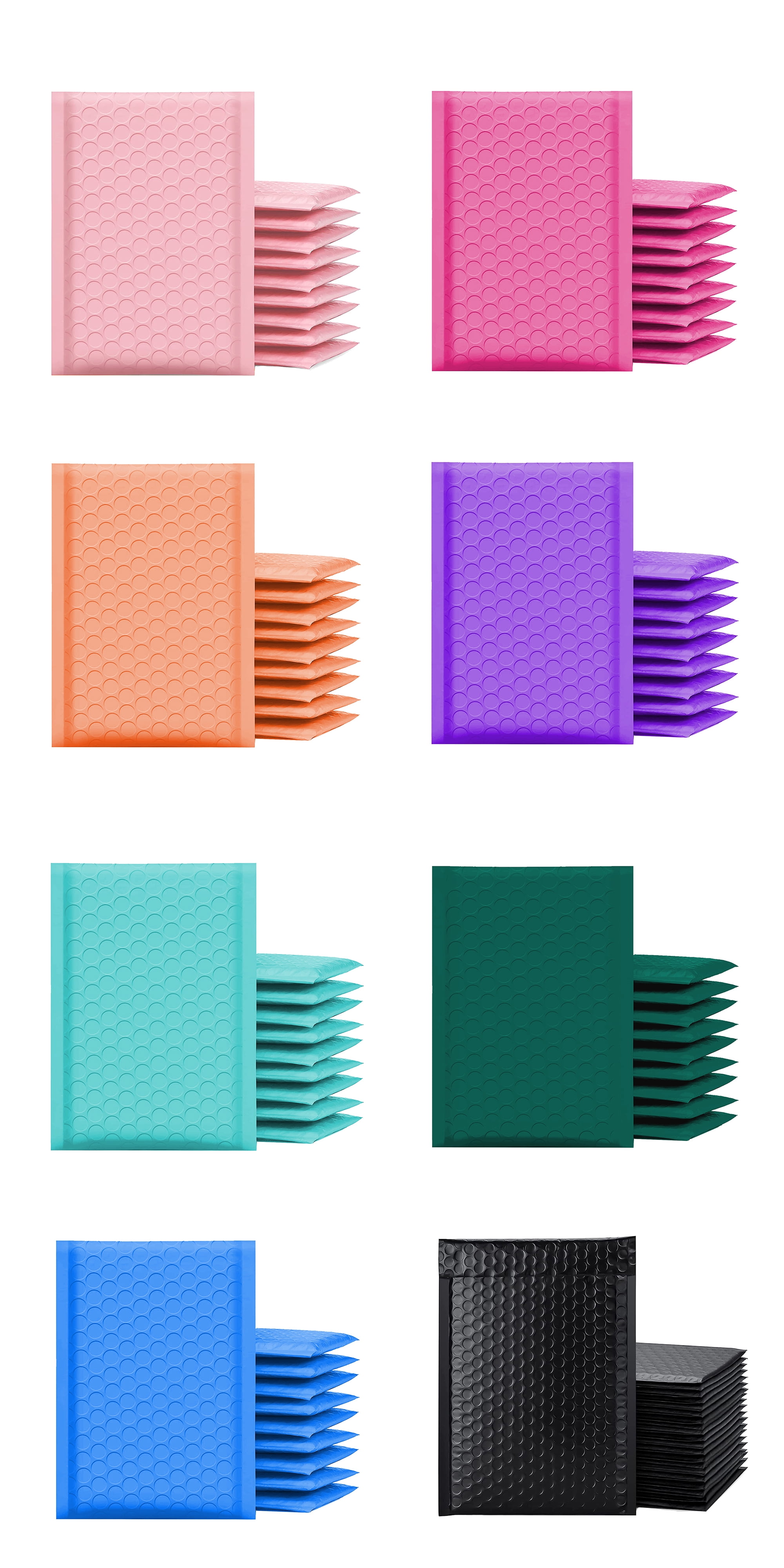 Yens Poly Bubble Mailer, Cushioning Padded Envelopes for Shipping, Mailing, Packaging,PM#5-200pcs (10.5x15 in)-Purple