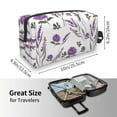 thumbnail image 3 of Uemuo Lavender Flowers Pattern Portable Toiletry Bags with Handle, Waterproof travel Make up Bags for Women, Large Capacity Travel Cosmetic Bags, 3 of 9