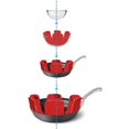 thumbnail image 2 of LAICAIW Protecteurs de Casseroles, Ensemble de 12 et 3 Tailles Différentes, Séparateurs de Poêles Rouges, 2 of 7