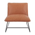 thumbnail image 4 of Chaise Brocton en Simili Cuir Brun Sable avec Structure en Acier Industriel, 4 of 6