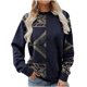 thumbnail image 1 of Camiseta informal con estampado de cuello redondo para mujer, blusa suelta de manga larga, blusa sólida Pompotops gfhjh16017, 1 of 5