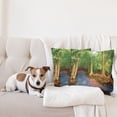 thumbnail image 4 of Ambesonne East Throw Pillow Cover 2 Pack, Roots of Mangrove Trees, 16", Green Brown, 4 of 5
