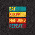 thumbnail image 4 of Inktastic Eat Sleep Mah Jong Repeat Women's Plus Size T-Shirt, 4 of 5