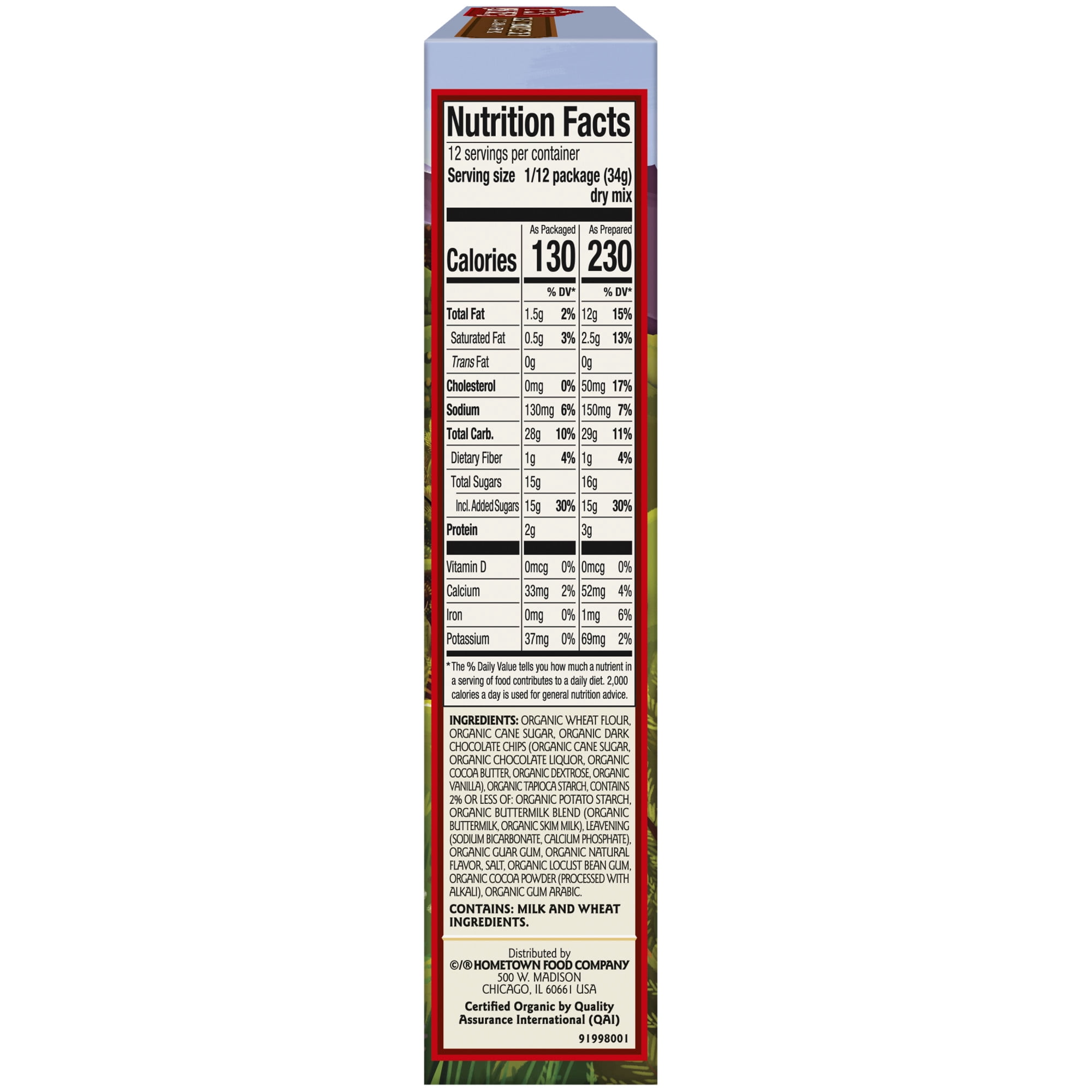 (2 pack) Birch Benders Organic Chocolate Chip Muffin Mix, 14.3 oz Box