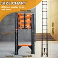 thumbnail image 2 of 16.5-FT Lightweight and portable aluminum telescopic ladder with a 330-pound load capacity | Versatile and foldable for easy storage | Suitable for rooftops, RVs, and outdoor use, 2 of 6