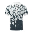 thumbnail image 4 of Eashery Mens Polo shirt Turn Down Collar Zipper Collar T-Shirt Men Polo Shirts Navy 2XL, 4 of 4