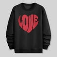 thumbnail image 5 of PNTUTB Men's Fashion Valentine's Day Print Loose Casual Long Sleeves Crew Neck Hoodless Pullover Sweatshirts, 5 of 6