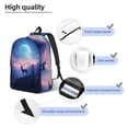 thumbnail image 3 of Fotbe Night Sky Elk Mochila de Lona con Estampado, Mochila Duradera, Mochila Versátil de Alta Calidad, Mochila Compacta Vintage-Medium, 3 of 5
