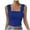 Blue, variant on Womens Summer Tops Back The Top Women Spaghetti Top Women 510 Athletic High Neck Tops for Bartender Fitted Camisole Breathe Sleeveless Long 4x And Corset Women's Solid Blue M