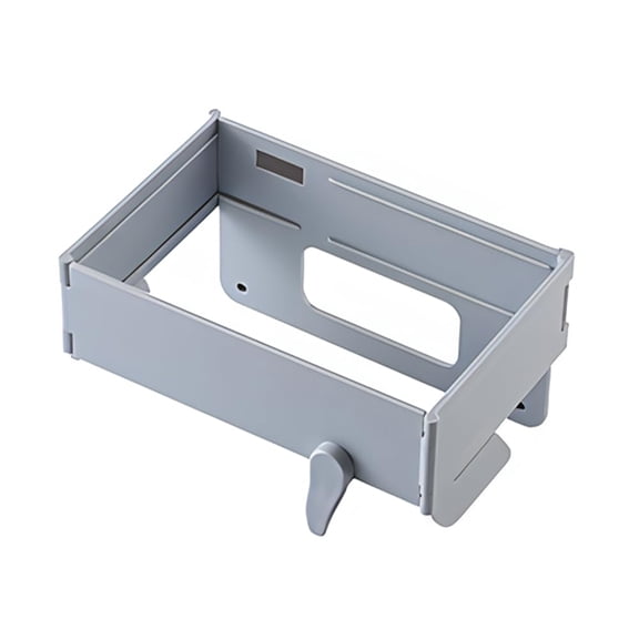 Foldable trash bag holder, hanging trash can rack, magnetic resealable trash bag holder with fasteners, suitable for kitchen cabinet doors.