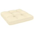 thumbnail image 5 of vidaXL Garden Middle Sofa with Cream Cushions Solid Wood Pine, 5 of 5