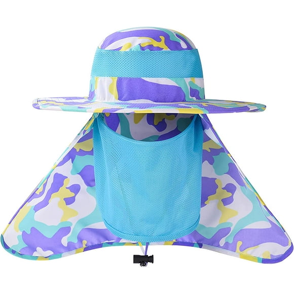 UPF 50+ Unisex Wide Brim Sun Hat Summer UV Protection Bucket Hat Foldable Fishing Hiking Boating Hat