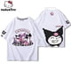 thumbnail image 2 of Sanrio Kuromi, camiseta de manga corta para mujer, camiseta holgada de gran tamaño, camisetas casuales Kawaii de dibujos animados, ropa de algodón, verano Y2K xuanjing  unisex, 2 of 2