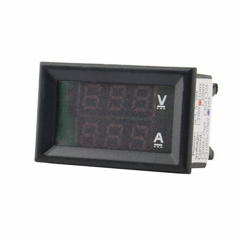 Mini voltímetro Digital para coche, amperímetro, DC 100V, 10A, 50A, 100A,  Panel de pantalla LED, Amp