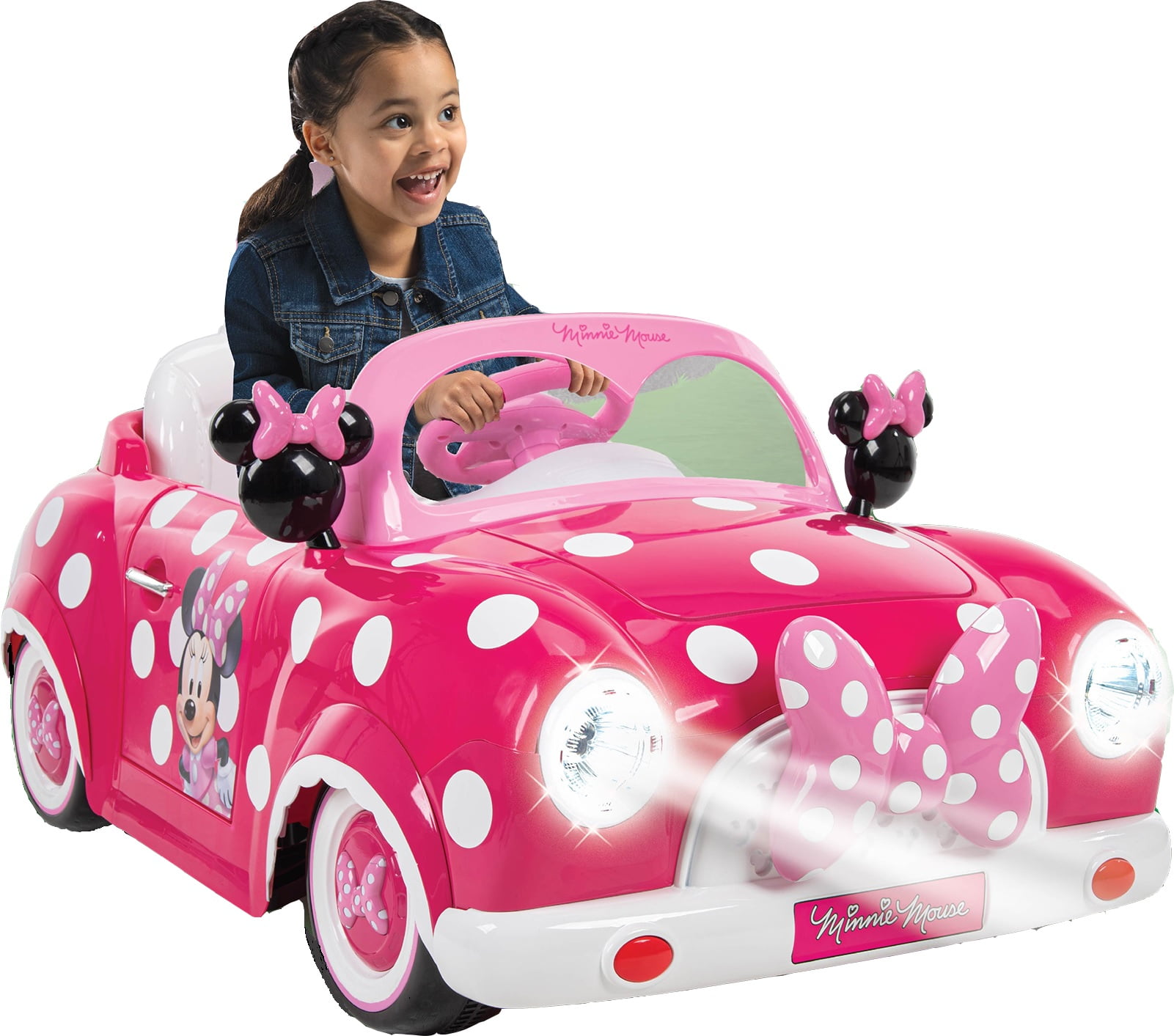 Disney Kids Toy Car Ride-On 2 Person Minnie Mouse Mercedes Battery-Powered Girls 
