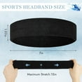 thumbnail image 3 of Daletu 4 Pack Cotton Terry Sweat Headbands for Men & Women, Absorbent Sports Headbands for Running, Gym, Basketball, Tennis, 3 of 7