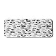 thumbnail image 1 of Geometric Circle Computer Mouse Pad, Abstract Various Round Pattern with Reflections in Minimalist Design, Rectangle Non-Slip Rubber Mousepad Large, 31" x 12" Gaming Size, Black White, by Ambesonne, 1 of 2
