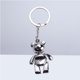 thumbnail image 1 of Houderco Llavero Creativo De Oso Plateado En Metal Para Llaves Y Regalos, 1 of 8