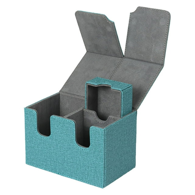 Xingzhi Trading Card Deck Box Collection Gathering Storage Large Capacity Protection Organizer Holder Container for Adults Sky Blue