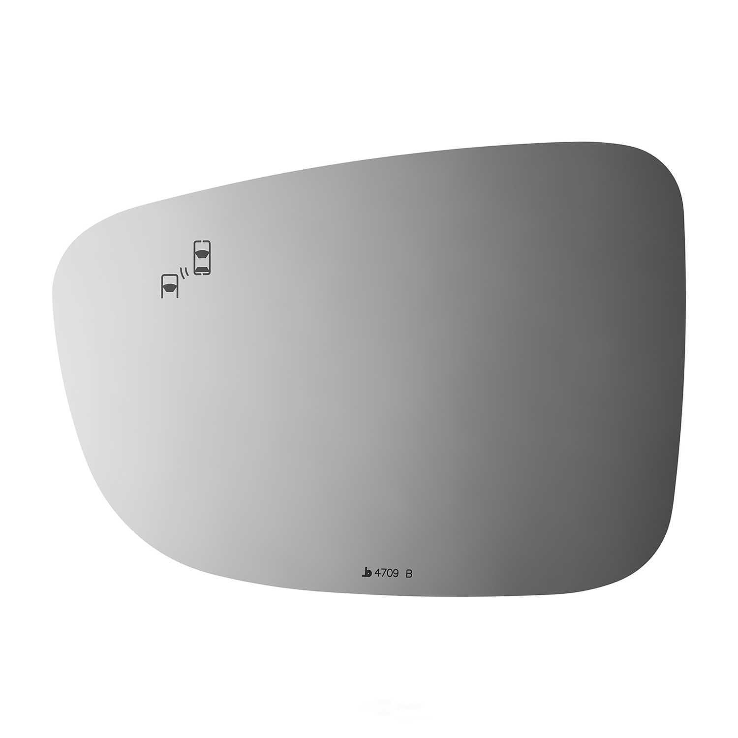 Burco Side View Mirror Replacement Glass - Clear Glass - 4709B