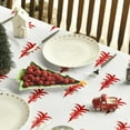 thumbnail image 5 of Christmas Tablecloth 60×84 Inch Rectangular, Trees Red White Boho Washable Table Cover for Party Picnic Dinner Decor, 5 of 5