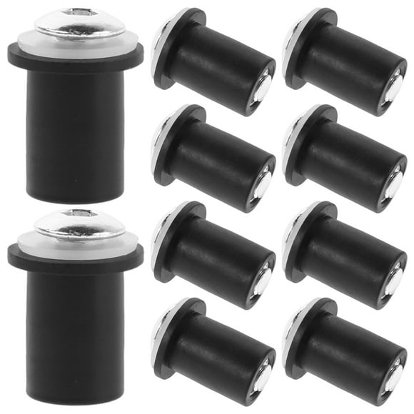 LOLIPPYY 10Ud Bolts Plata Para Parabrisas De Motocicleta Resistente A Intemperie Fácil Instalación