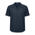thumbnail image 3 of Guluxicc Men's Cotton Tops Button Down Collared Shirts Regular Fit Short Sleeve Solid Color Breathable Summer Business Casual Tops, 3 of 7