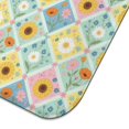 thumbnail image 5 of Pioneer Flower Floral Print Pattern Kitchen Dish Drying Mat 1 Pack, Ultra Absorbent Microfiber Drainer Mat, 16"x18", 5 of 6