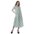 thumbnail image 2 of Moomaya Robes d'Été pour Femmes Imprimées Grande Taille en Coton Flex Robes pour Dames, 2 of 5