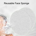 thumbnail image 2 of Pebbuoy 10Pcs Face Sponge Reusable Round Natural Makeup Removal Exfoliating SPA Face Cleansing Cellulose Sponge Kit, 2 of 7