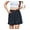 Navy Blue, variant on Asklazy Women's Summer Dressy Casual Elastic Waist Wide Leg Suit Tailored Shorts Comfy Elagant Work Trouser Shorts,(S-2XL)