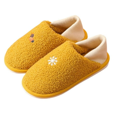 

Women s Plush Marshmallow Slide on House Slipper Clog with Memory Foam