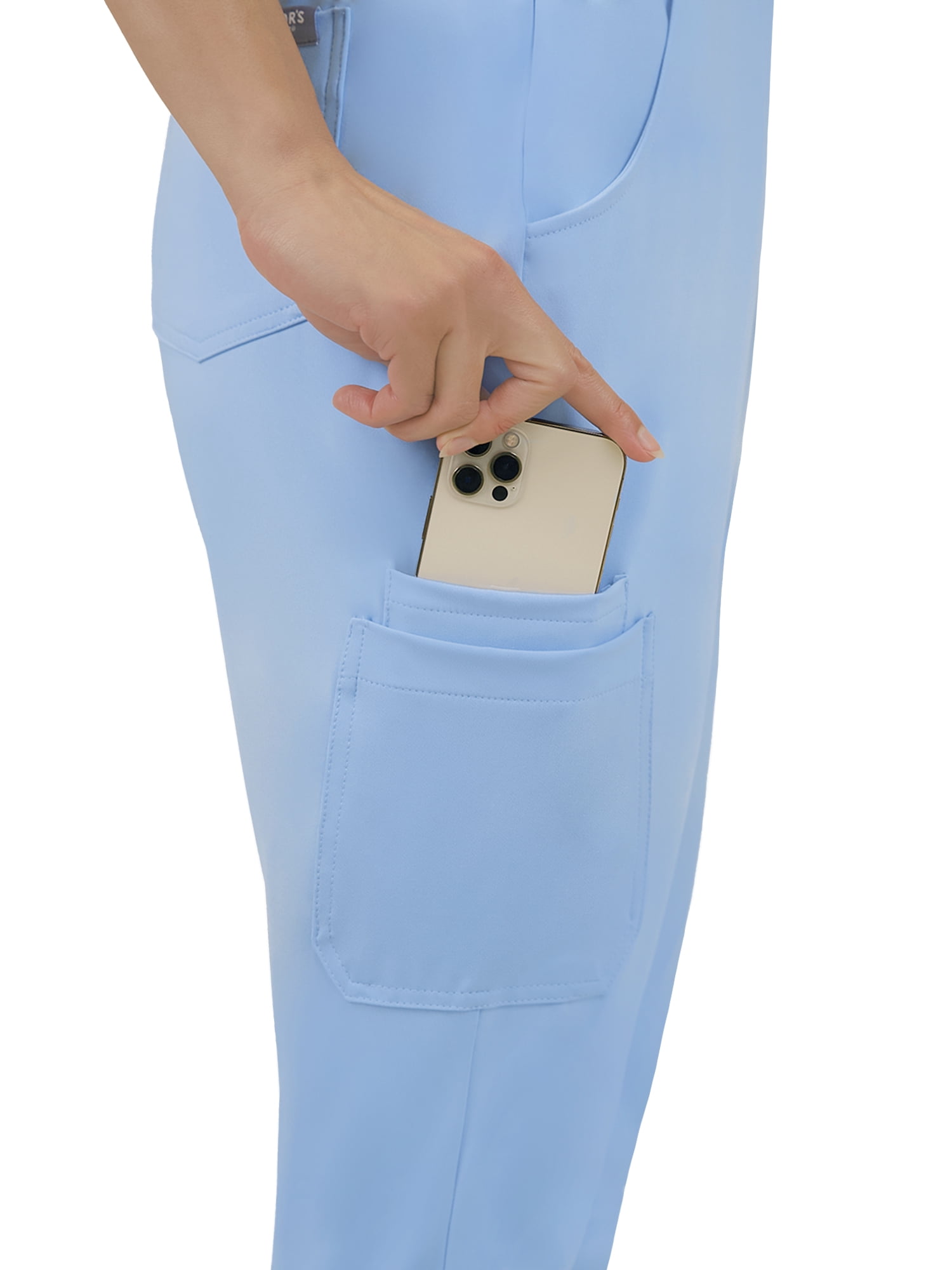 Doctor's Choice Pro Fit Antimicrobial Moisture Wicking Women's Scrub Pant, 6 Pockets, Sizes S - XXXL