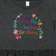 thumbnail image 4 of Inktastic 4th Birthday She is Fierce 4 Year Old Girl Girls Toddler Dress, 4 of 5