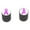 Black, variant on Breast Cancer Ribbon - Bike Valve Stem Caps